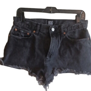 Bdg distressed black BDG shorts. Size 30. Frayed hems.Faded black.